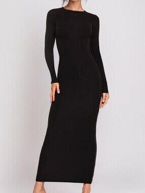 Sisley Black Knit Crew Sweater